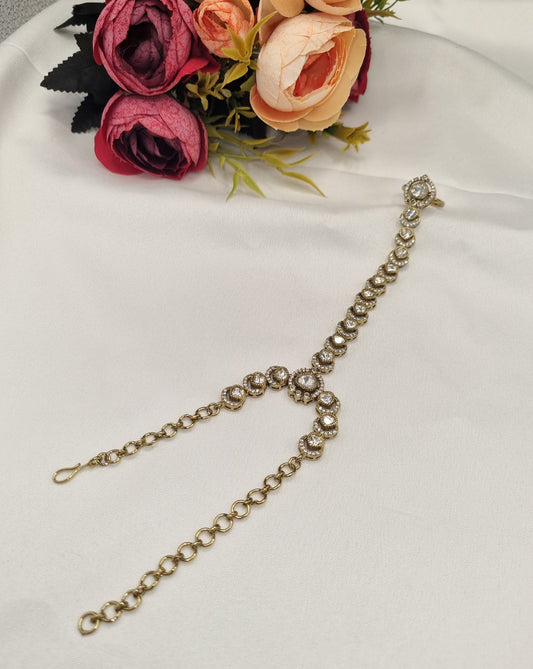 TRADITIONAL KUNDAN HAATH PHOOL PAIR