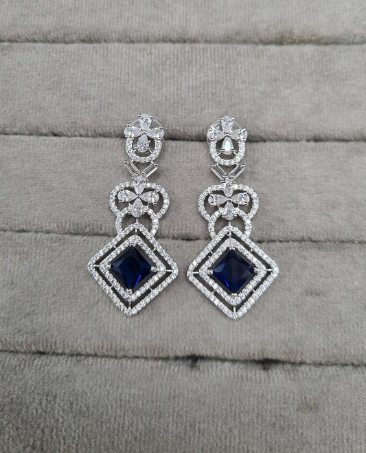 Tiered Crystal Statement Drop Earrings