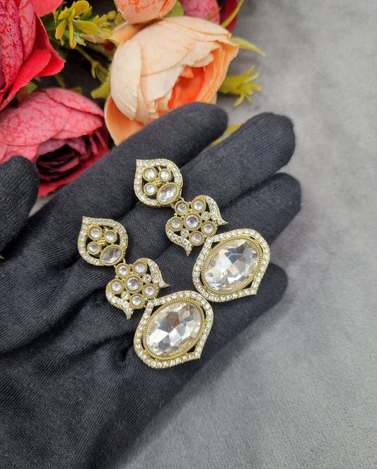 Tiered Crystal Chandelier Drop Earrings