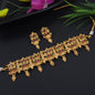 Ruby Green Stone South Indian Temple Choker Set