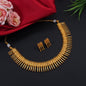 Indian Ethnic Gold Matte Finish Necklace Set for Women