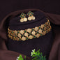 Traditional Geometric Coin Temple Necklace Set