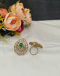 Royal Teardrop Kundan Cocktail Ring