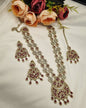 Imperial Floral Statement Jewelry Set with Earrings Mangtika