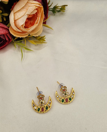 SOUTH STYLE CRESCENT MOTIF NECKLACE SET