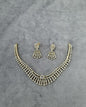 Radiant Zirconia Fan-Drop Necklace & Earrings Set