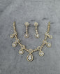 Gold Plated AD Stone Teardrop Jewelry Set