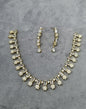 Floral Cluster Necklace Set – Elegant American Diamond