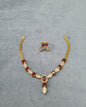 Vibrant Multi-Stone Necklace with Matching Studs
