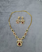 Gold-Tone Multi-Color AD Jewelry Set