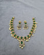 Royal Emerald Gold-Plated AD Necklace Set