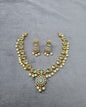 Royal Emerald Gold-Plated AD Necklace Set
