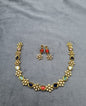 Gold-Tone Oval & Floral AD Jewelry Set