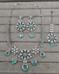Floral Blush Pink AD Bridal Jewellery Set