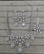 Floral Blush Pink AD Bridal Jewellery Set