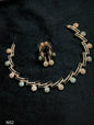 Halo Pear-Cut American Diamond Jewellery Set