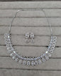 Elegant Rani Pink & AD Collar Necklace Set