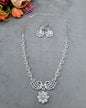 The Emerald Blossom AD Necklace & Earring Set