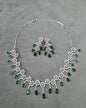 The Sapphire Radiance AD Necklace & Earring Set