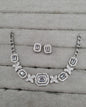 Floral & Geometric Baguette American Diamond Choker Set