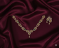 Traditional AD Stone Jewellery Set Necklace & Earrings For Woman & Girls