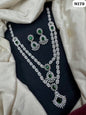 Royal Ruby Long Layered AD Necklace Set