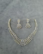 Radiant Zirconia Fan-Drop Necklace & Earrings Set