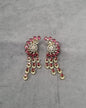 Dazzling White Zircon Winged Chandelier Earrings