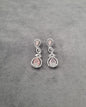 Blush Pink Teardrop Dangle Earrings