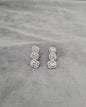 Sapphire Triple Cut Dangle Earrings