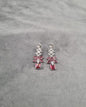 Deep Purple Geometric Drop Earrings