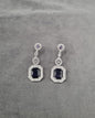 Silver Tone Tiered Halo Drops