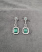 Silver Tone Tiered Halo Drops