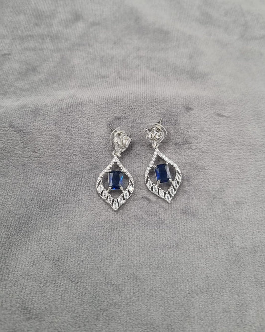 "Midnight Rhombus" Statement Earrings
