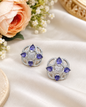 Teardrop Cluster American Diamond Stud Earrings