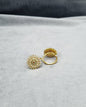 Sunburst Mandala Adjustable Rings