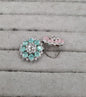 Blush Pink & Silver AD Cocktail Ring
