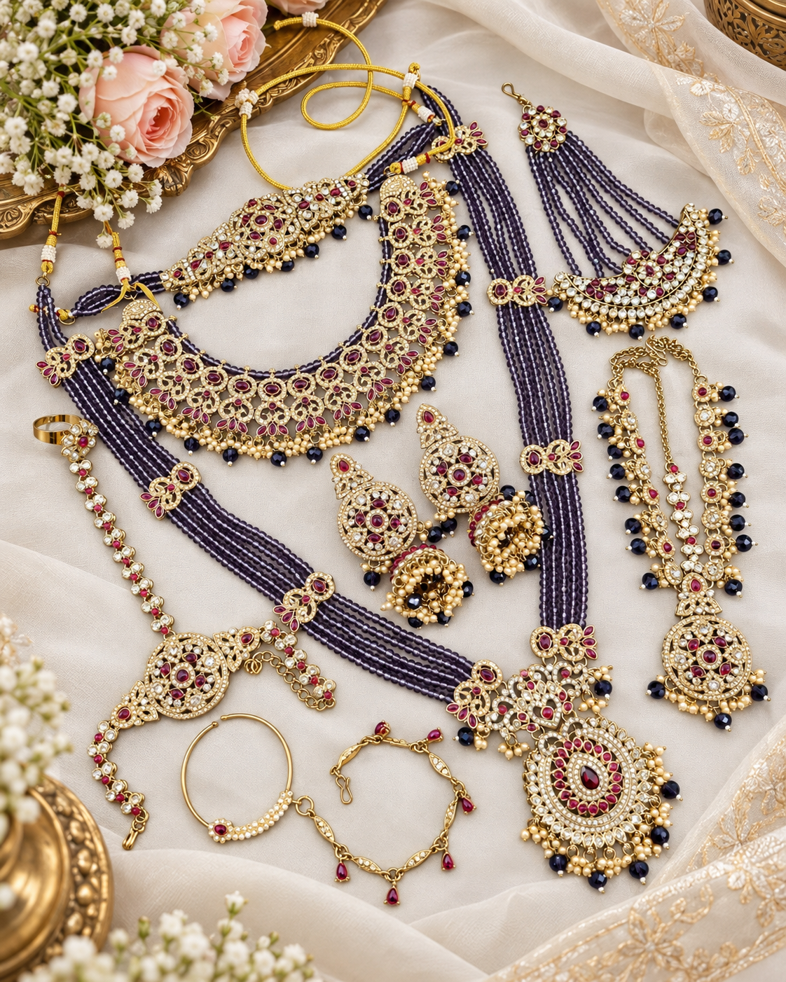 Bridal Indian Jewellery Set – Multi-Piece Ethnic Wedding Collection