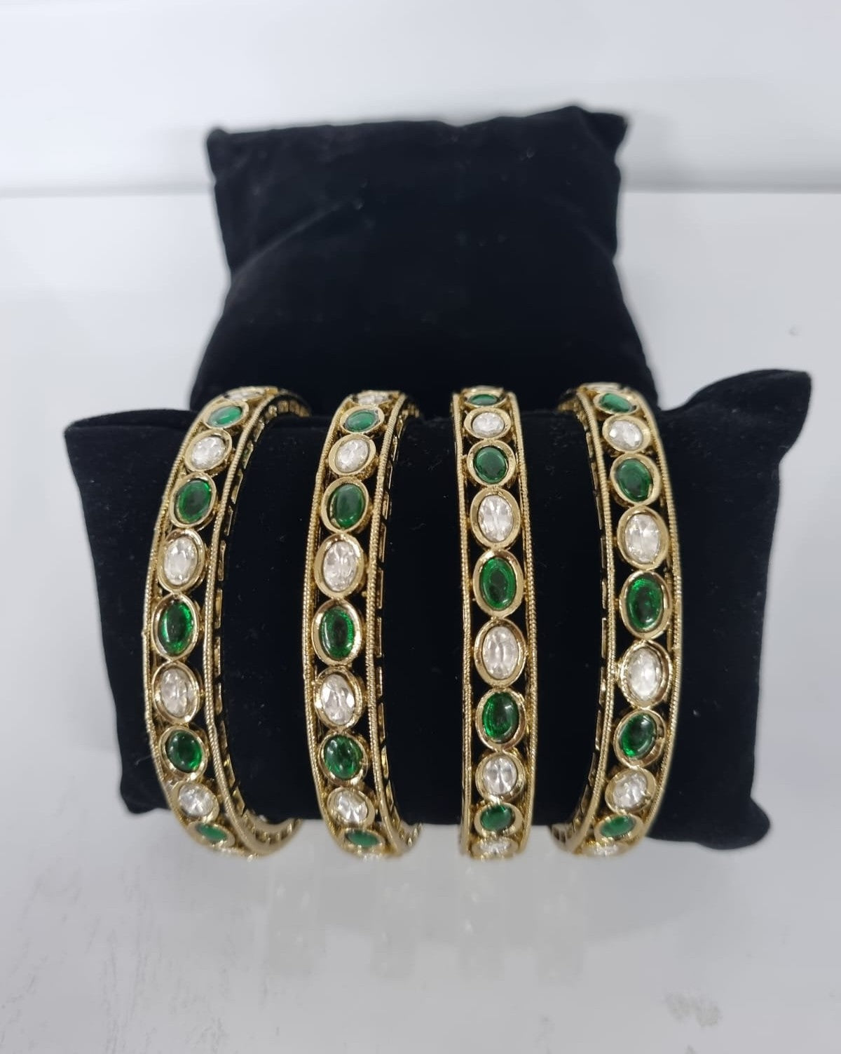 The Empress Ruby  Kundan Bangles Set