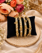 Ghungroo Charm Stone Studded Bangle