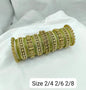 Weddings Gold-Tone Chuda Pearl Bangle Set For Woman & Girls