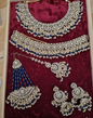 Shadaw Stone Bridal Jewelry Set Choker Necklace, Earring, Maang Tikka & Passa For Woman