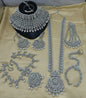 Elegant White & Silver Crystal Empress Bridal Set