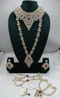 Grand Stone-Studded Bridal Choker, Rani Haar & Complete Accessory Set