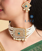 Emerald Green Pearl Jewellery Set
