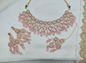 Rose Gold Patwa Choker Set with Maang Tikka
