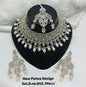 Rose Gold Patwa Choker Set with Maang Tikka