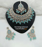 Deep Maroon Gold Patwa Choker Set with Maang Tikka