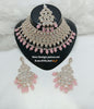 Soft Pink Droplets & Pearl Accents Choker Set
