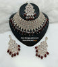 Soft Pink Droplets & Pearl Accents Choker Set